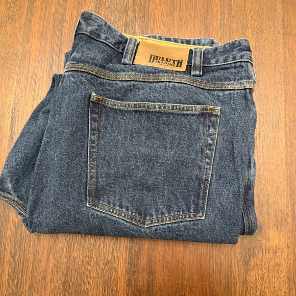 Duluth Trading Co Other - Duluth Trading Co Mens Relaxed Fit Blue Jeans 44x30 100% Cotton Dark Wash Denim